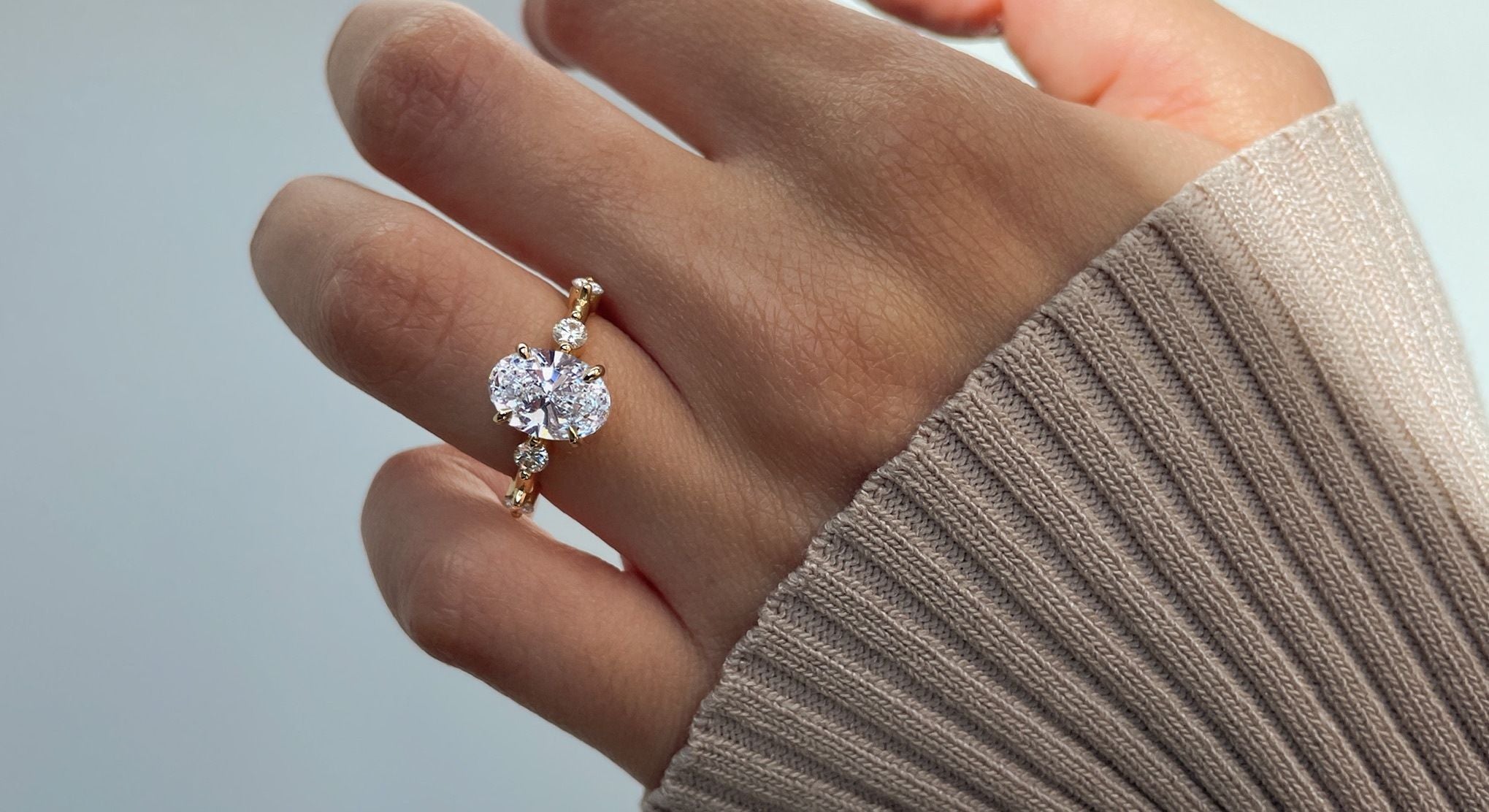 bague de fiançailles diamant en or blanc 18k