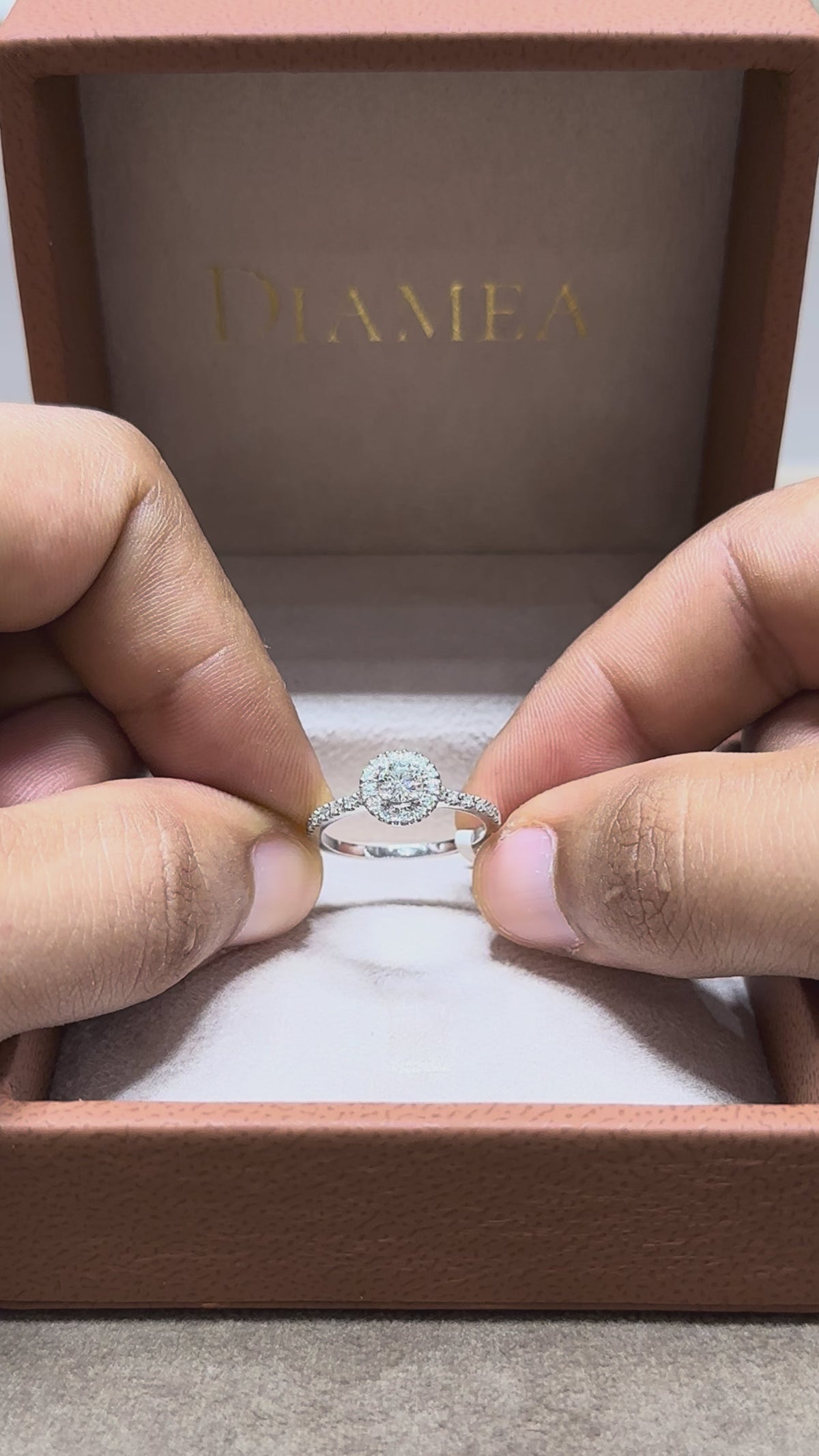 خاتم بإطار من الألماس GIA - Punto Centrale – Diamea، مجوهرات الألماس في الدار البيضاء