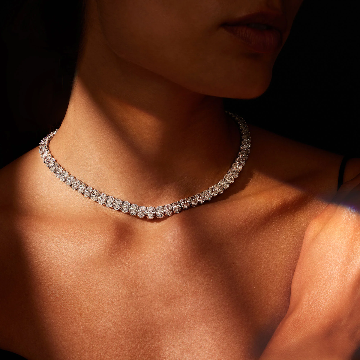 Bijou en diamant de laboratoire certifié IGI sur or 18 carats – Diamea