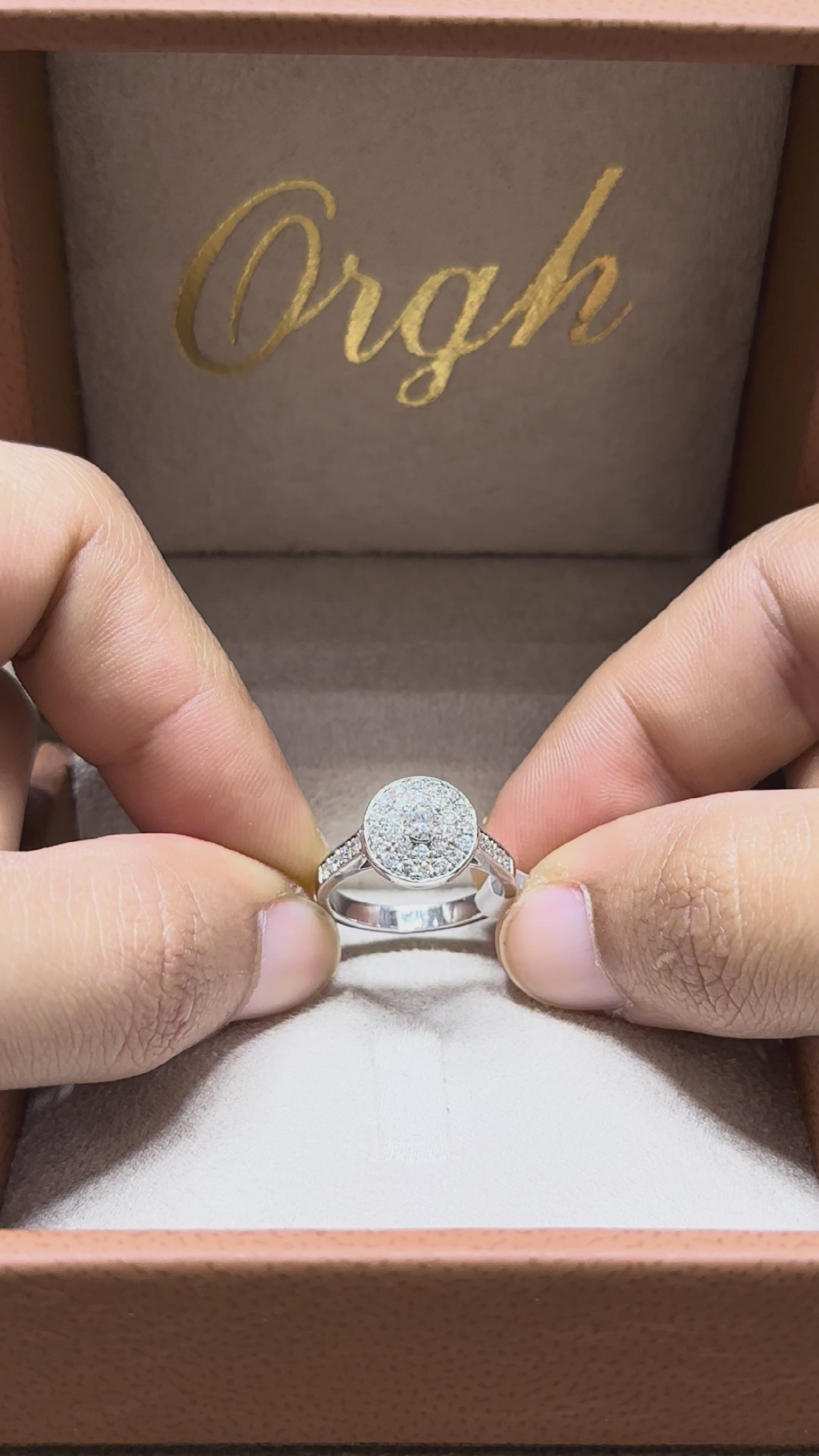 Bague diamant - Spirale