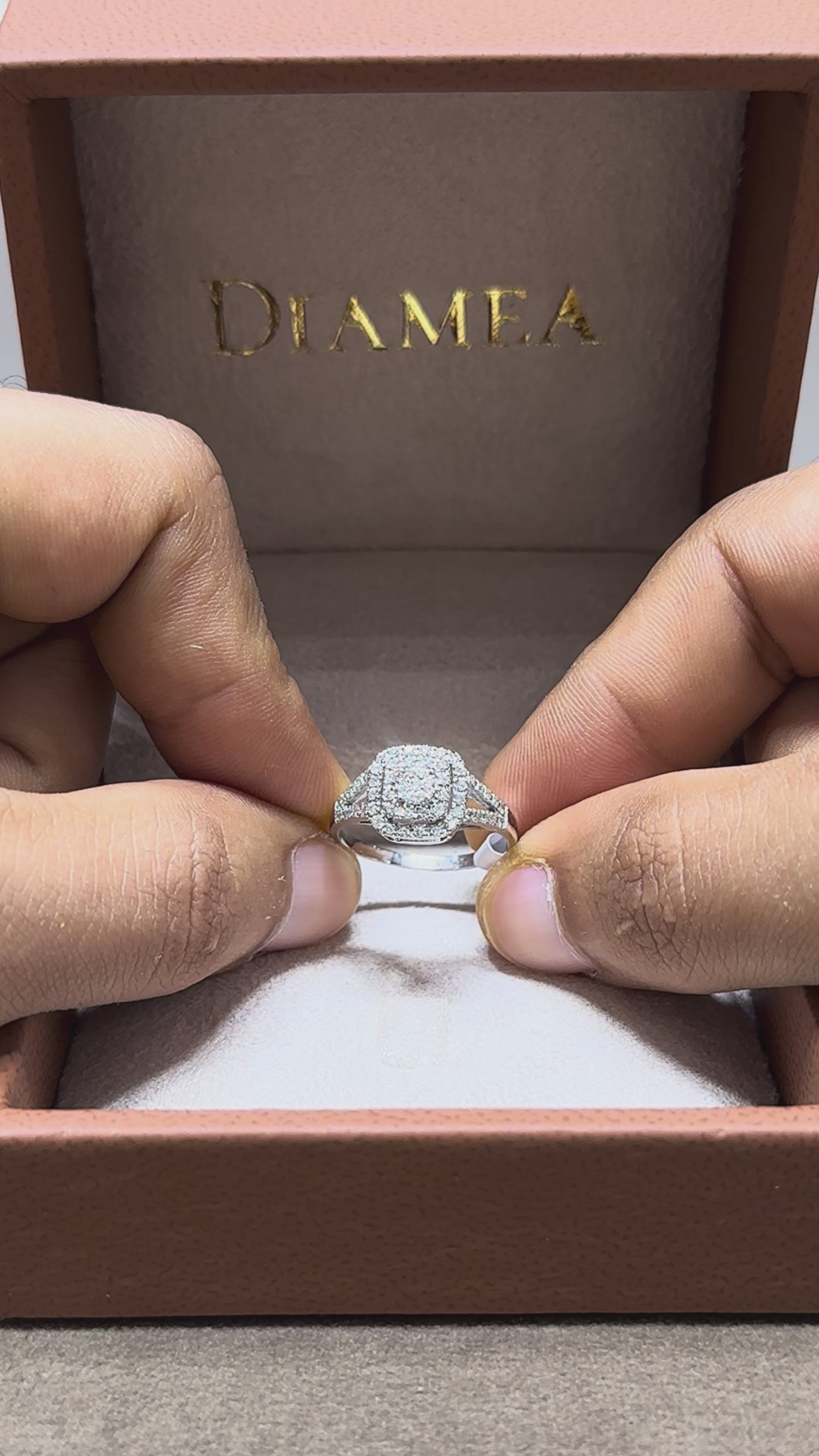 Bague diamant - Quadrato Rotto
