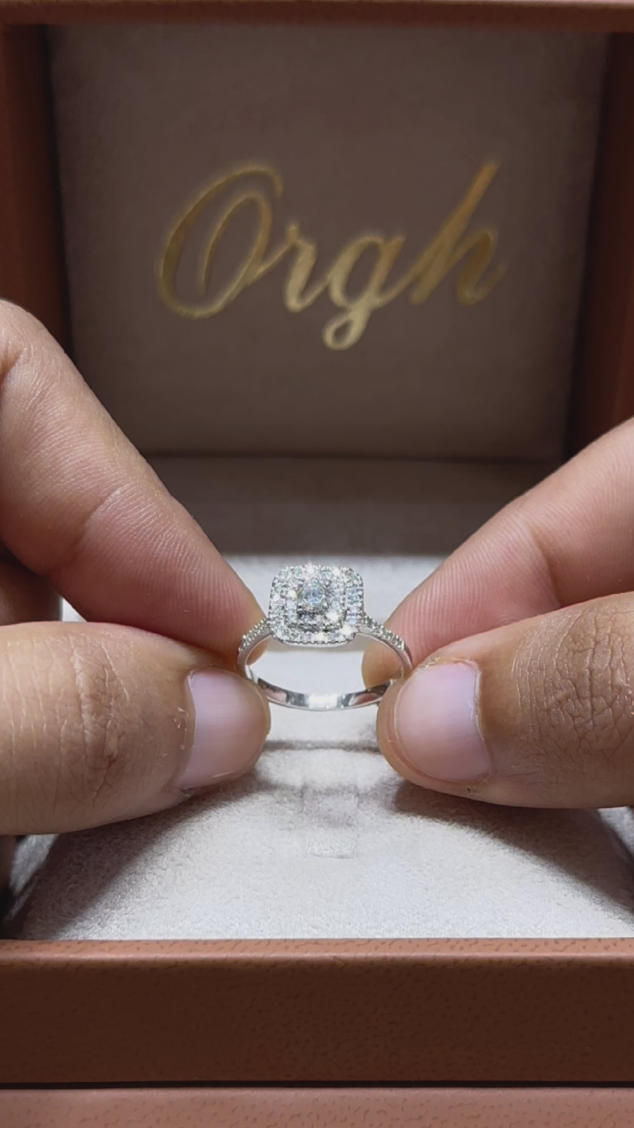 Bague diamant - Tappeto Quadrato