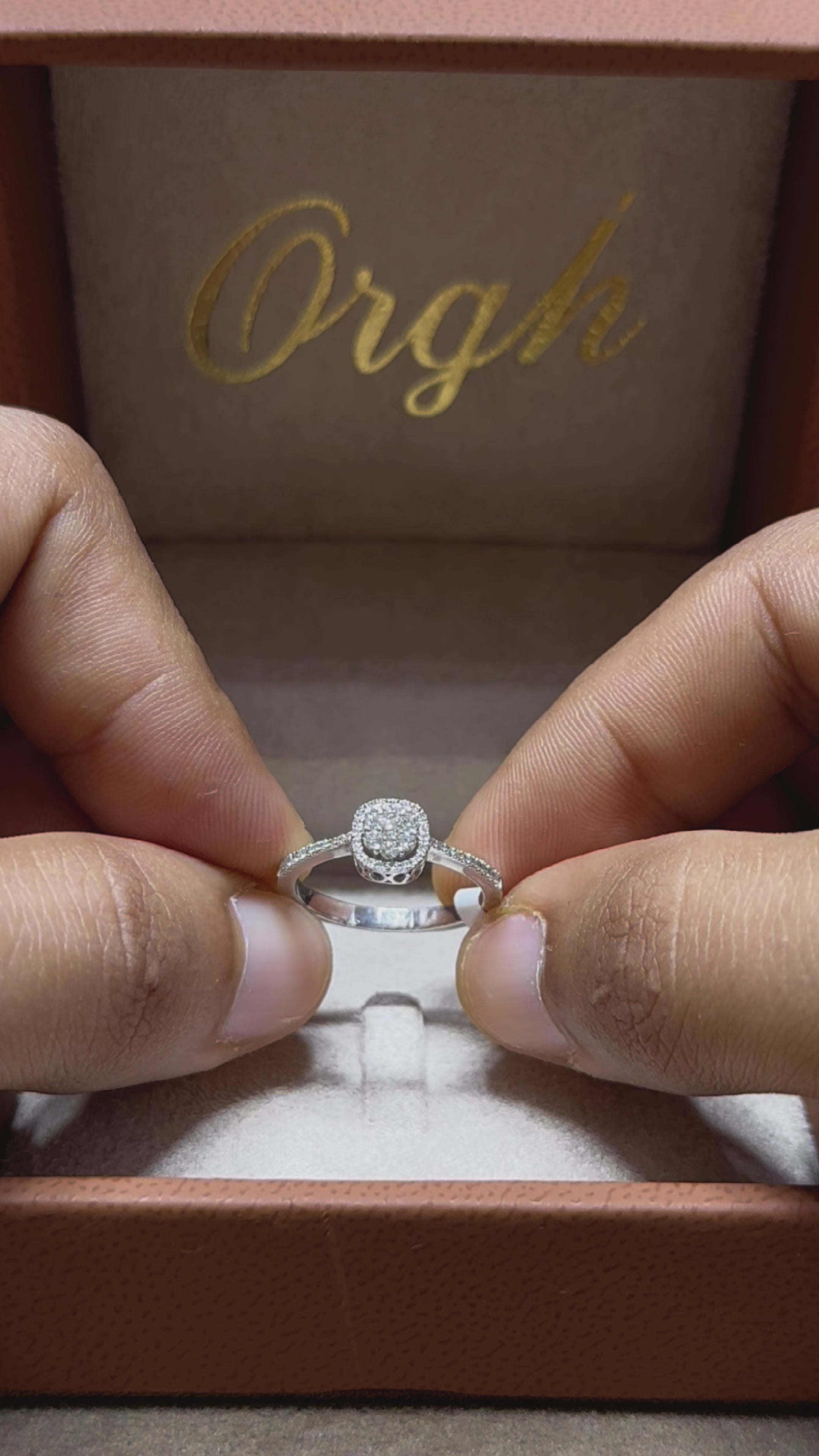 Bague diamant - Quadrato Corto