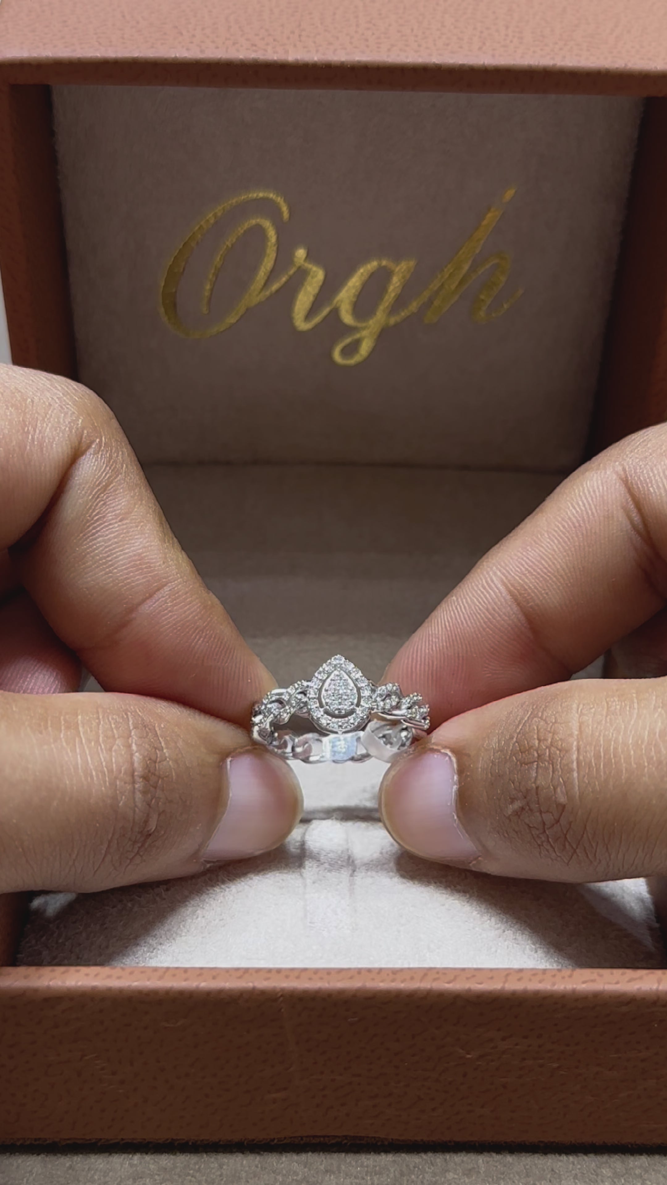 Bague diamant - Pera Contorta
