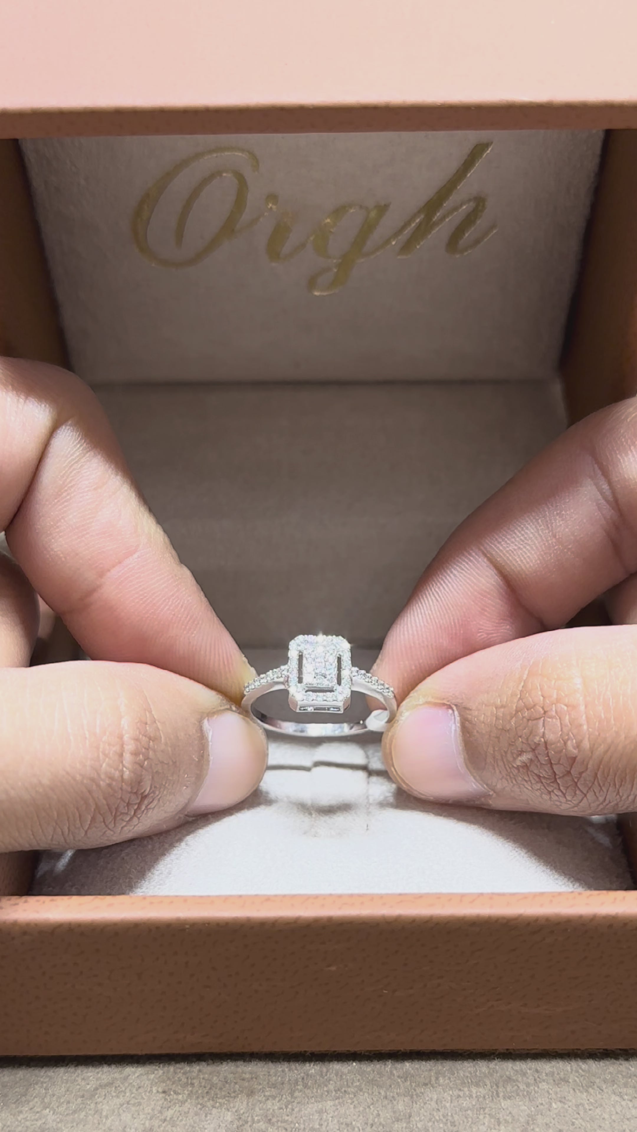 Bague diamant - Rettangolo Interno