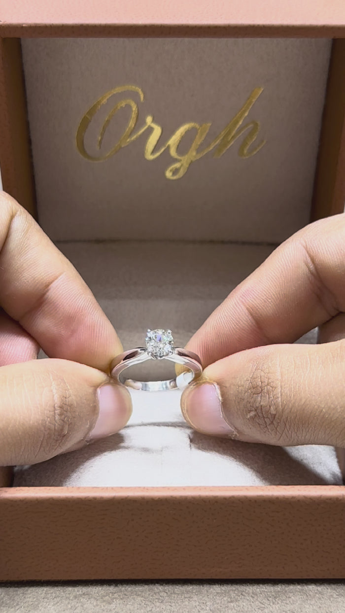 خاتم سوليتير ألماس GIA - Sole