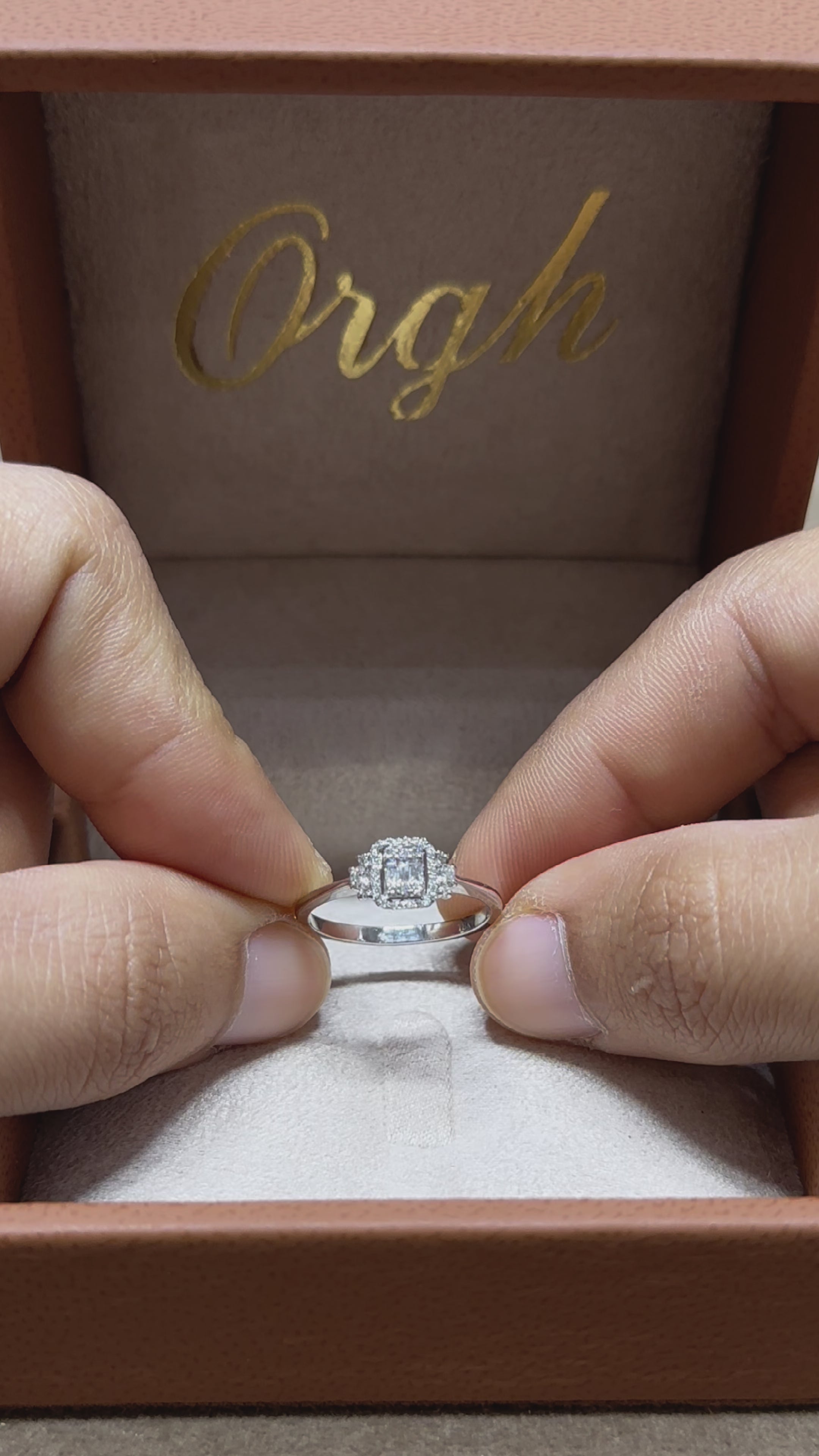 Bague diamant - Quadrato Allungato